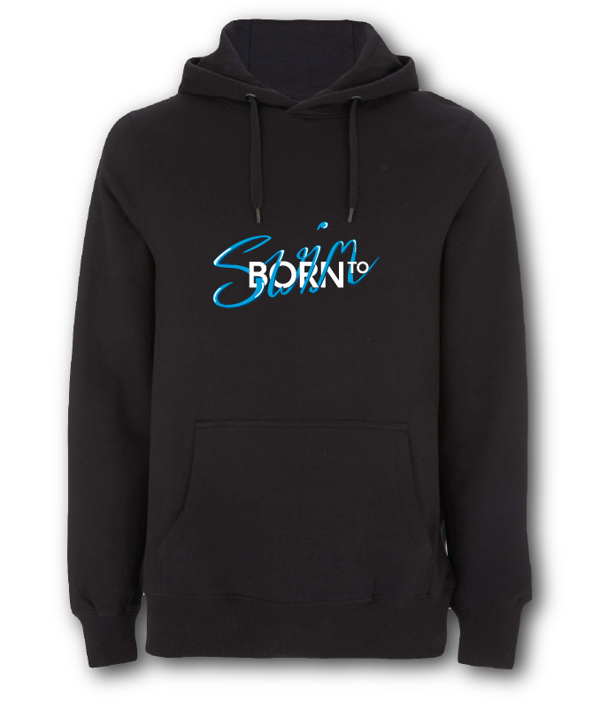 Born To Swim | Hoodie für Herren & Kids | auf Wunsch mit Jahrgang