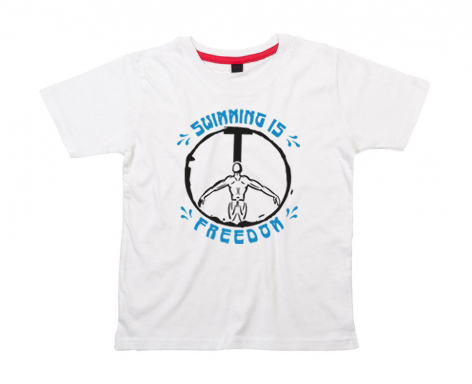 Kids Shirt: swimming is freedom