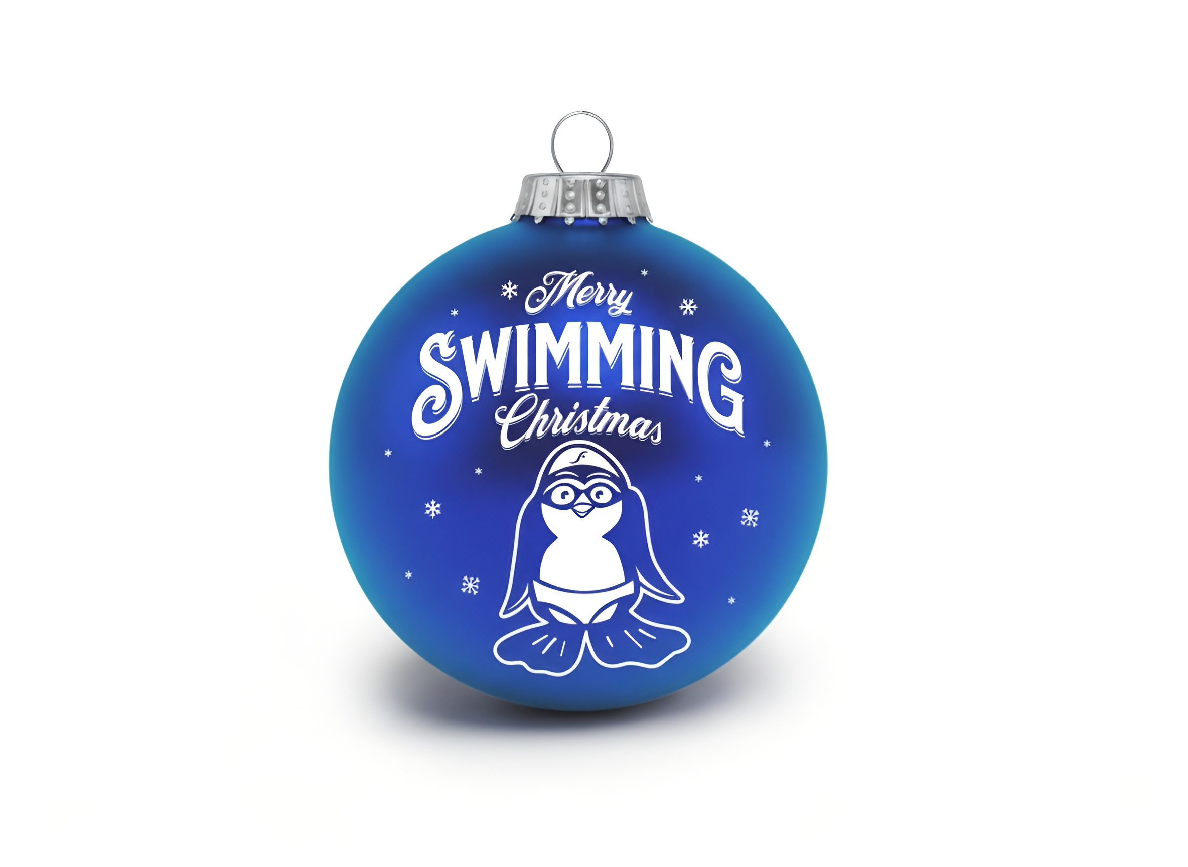 swimfreaks Christmas tree ball "Polar bear on a plaice"