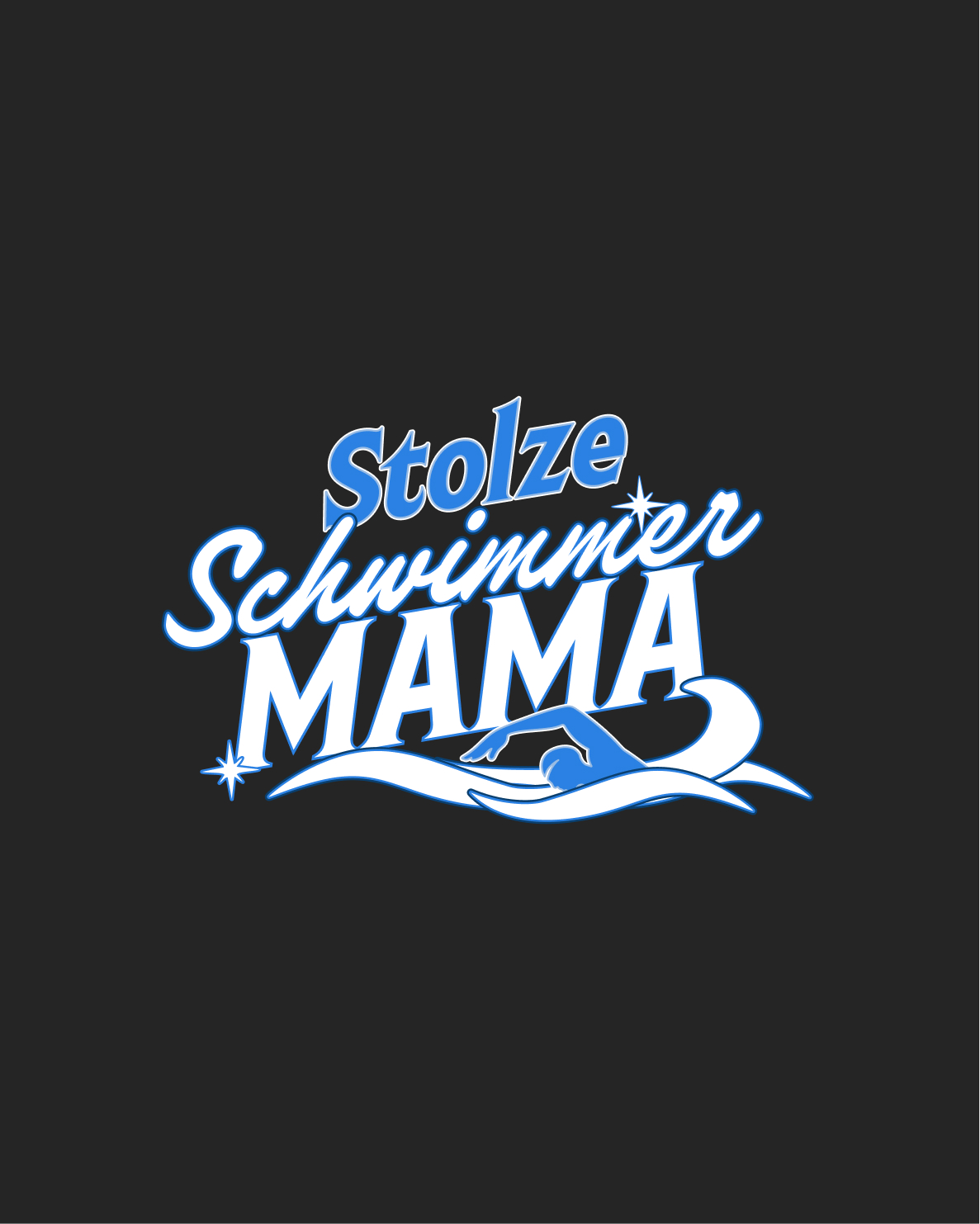 Stolze Schwimmer Mama - Hoodie | Schwimmer Mamas & Papas Kollektion
