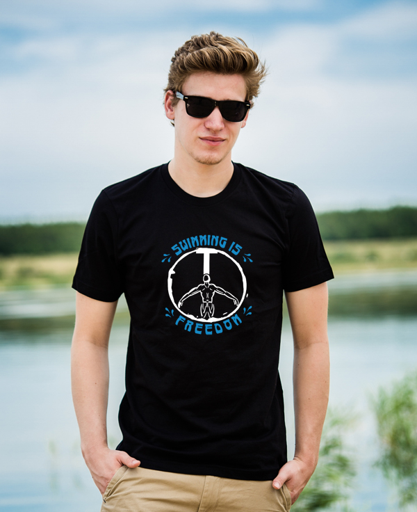 Shirt: Swimming is freedom