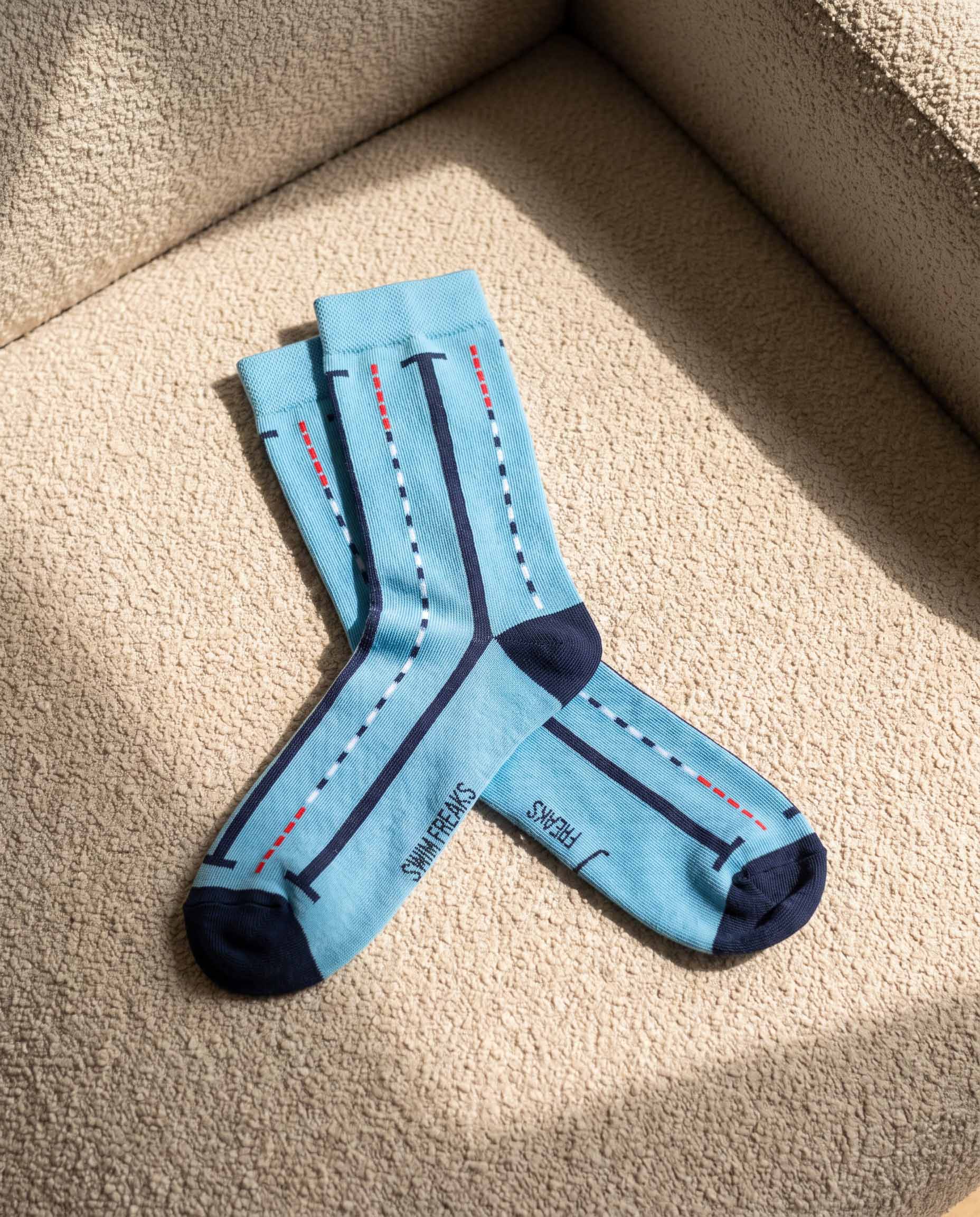 "Swim Lane" Socken für echte Swimfreaks