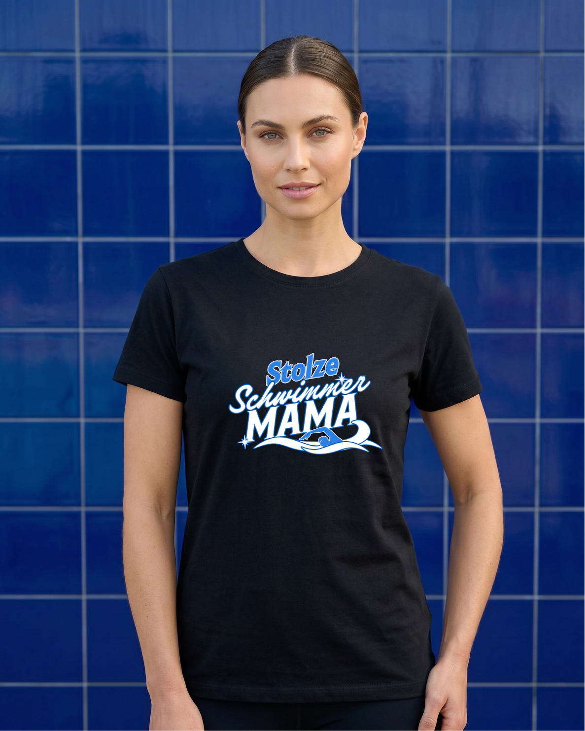 Stolze Schwimmer Mama - Shirt | Schwimmer Mamas & Papas Kollektion