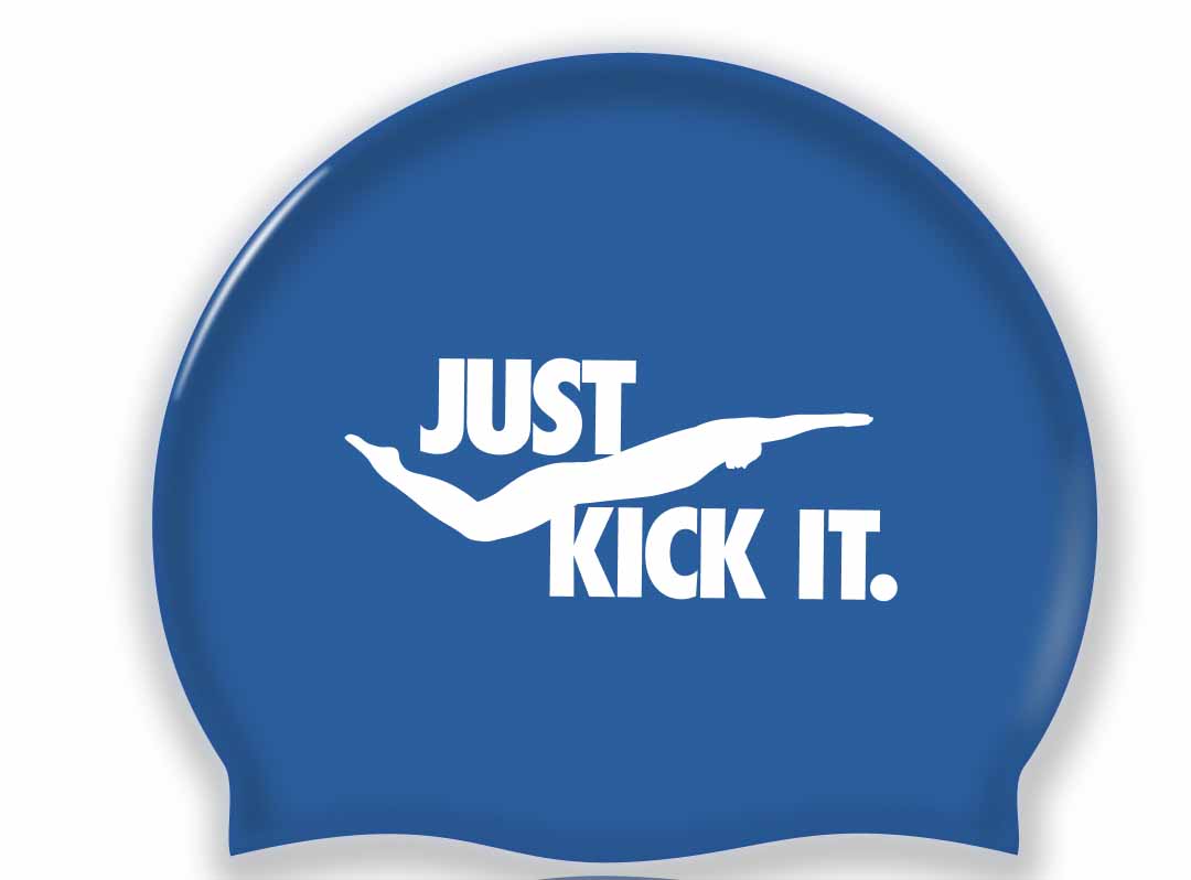 "Just kick it" - Badekappe 